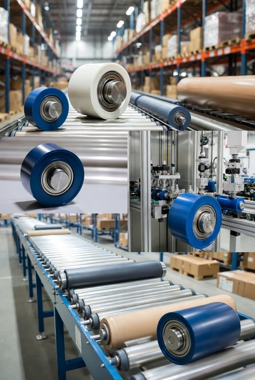 Polyurethane Rollers with Bearings