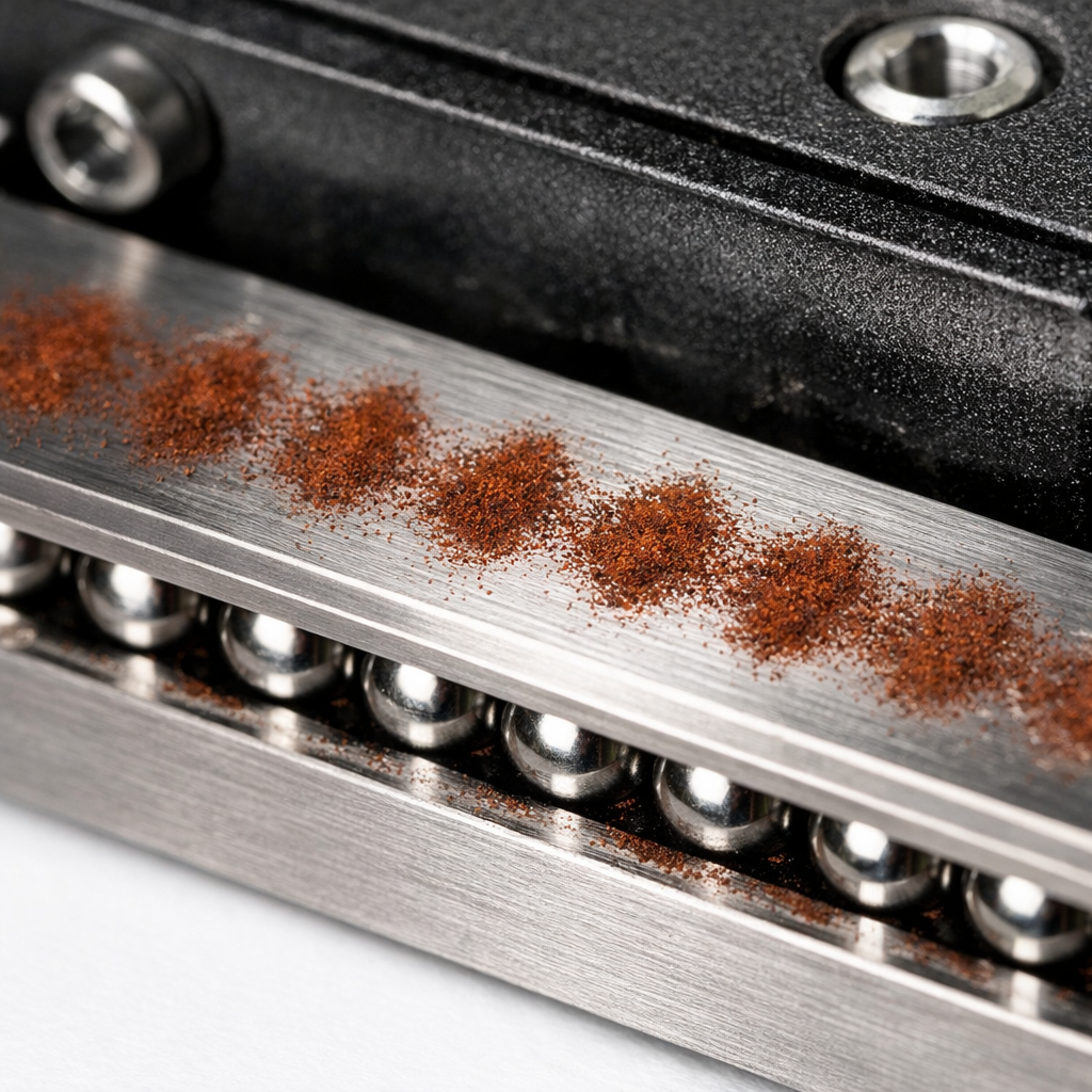 直线导轨上的微动腐蚀