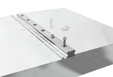 Tighten the set screws