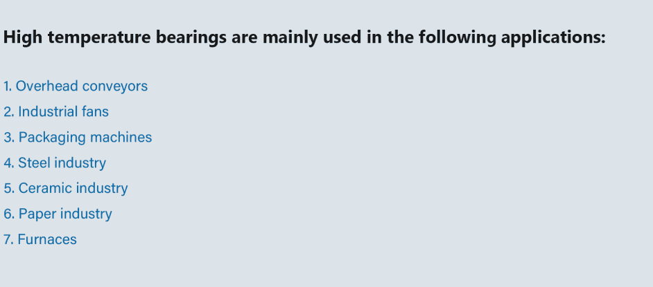 Common Applications for High Temperature Bearings