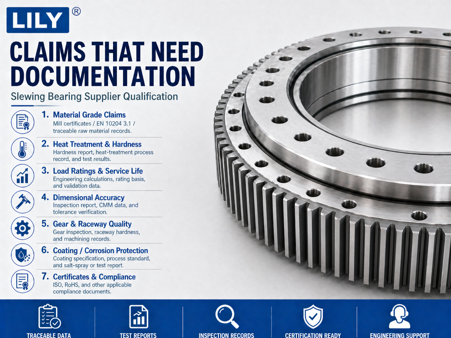 Documentation review concept for supplier claims that buyers should verify before relying on them.