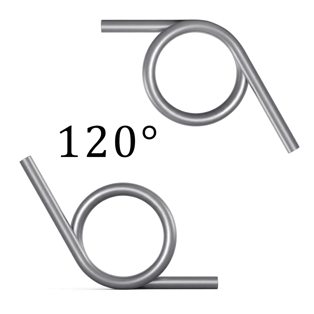 120° Degree Torsion Springs