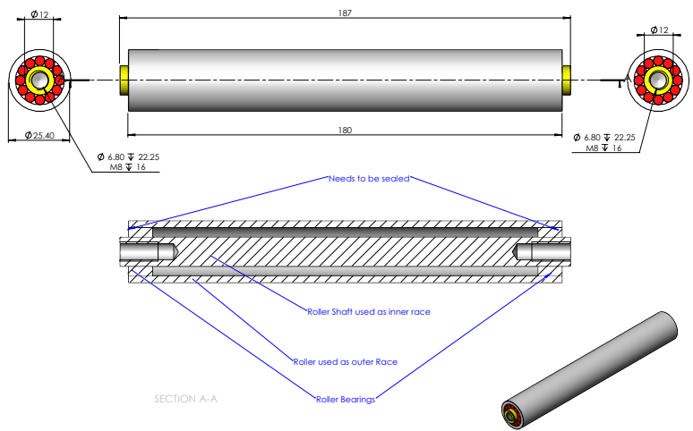 Structure diagram of the client’s former deep groove ball bearings
