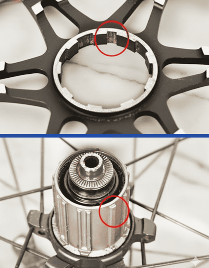 Aligning wider spline on cassette installation