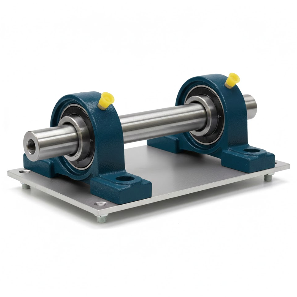 Checking baseplate gap with a feeler gauge for mounted bearing shimming