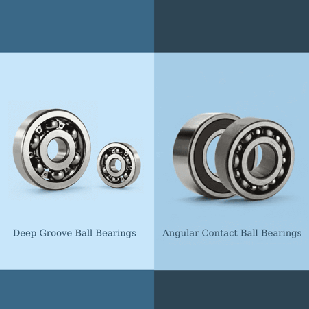 Rodamientos de bolas de ranura profunda y rodamientos de bolas de contacto angular