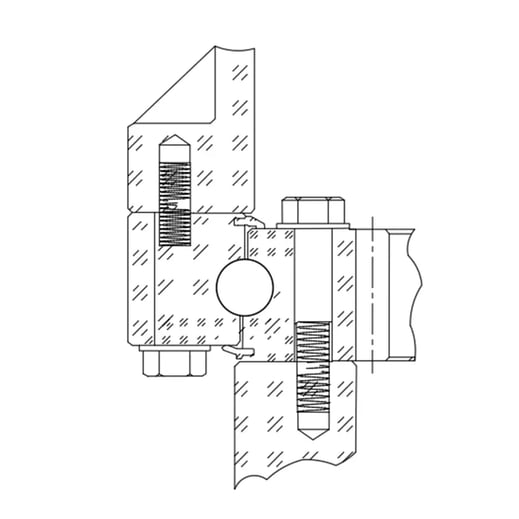 pinion connected to upper structure via outer ring, internal gear on inner ring