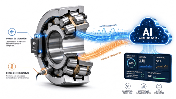 Rodamiento de Rodillos Esféricos con Conectividad IoT