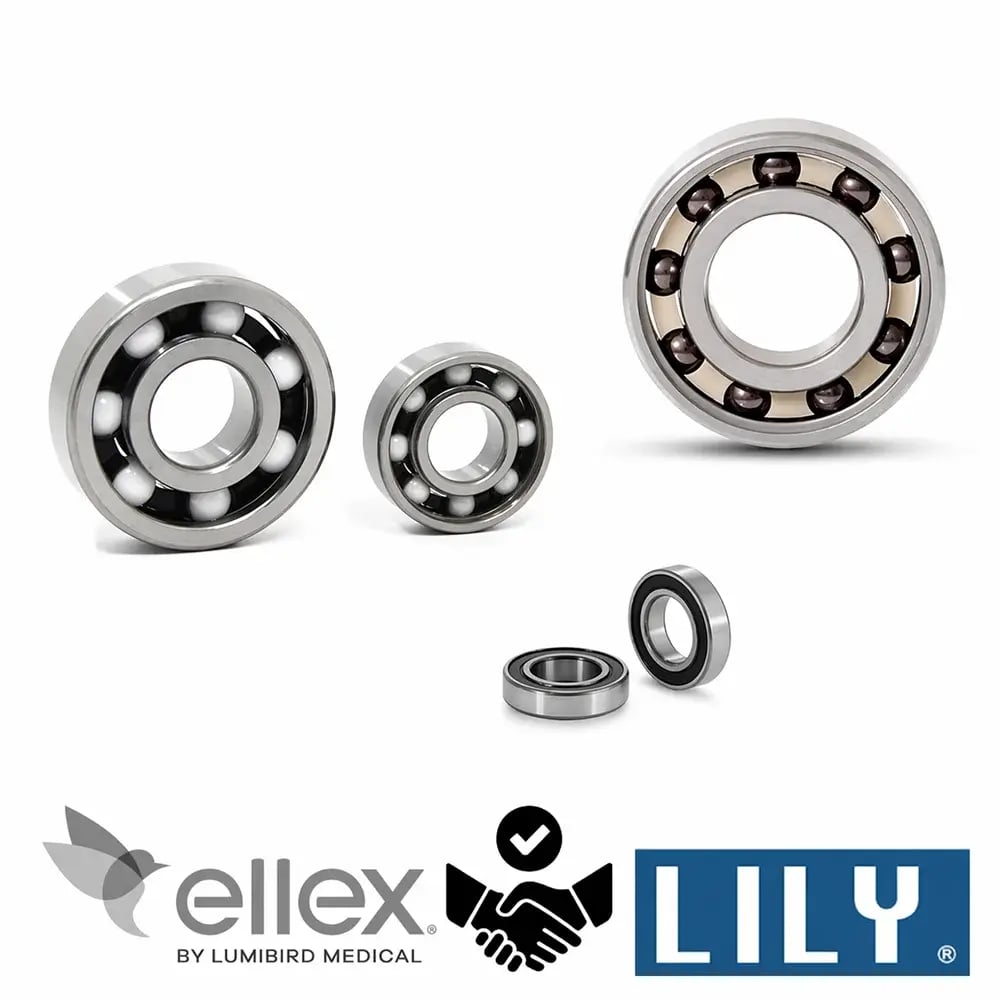 Rodamientos cerámicos personalizados de LILY Bearing desarrollados para equipos de vacío médicos Ellex