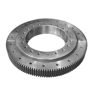 LILY Bearing excavator slew ring with external gear teeth — precision machined alloy steel slewing bearing for heavy equipment