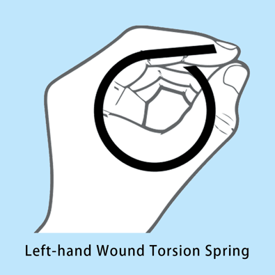 Left-hand Wound Torsion Spring