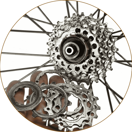 Lockring, sprockets and spacers