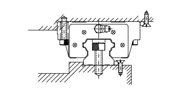 Mounting with Taper Gib