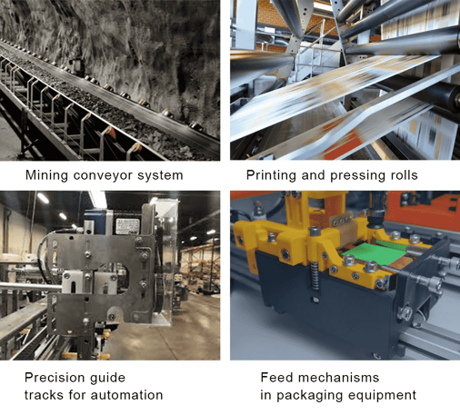Polyurethane roller applications