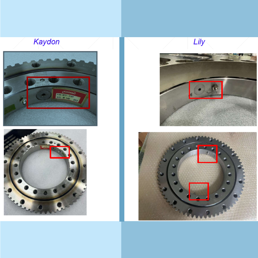 Position of Filler Plug and Grease Fitting  of LILYs and Kaydons Real Bearings