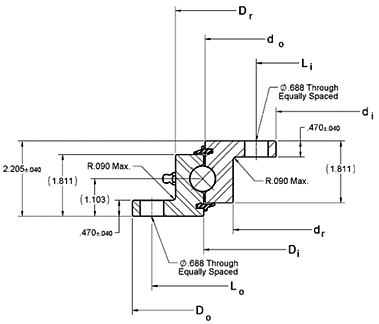 RK Series Slewing Ring Bearings