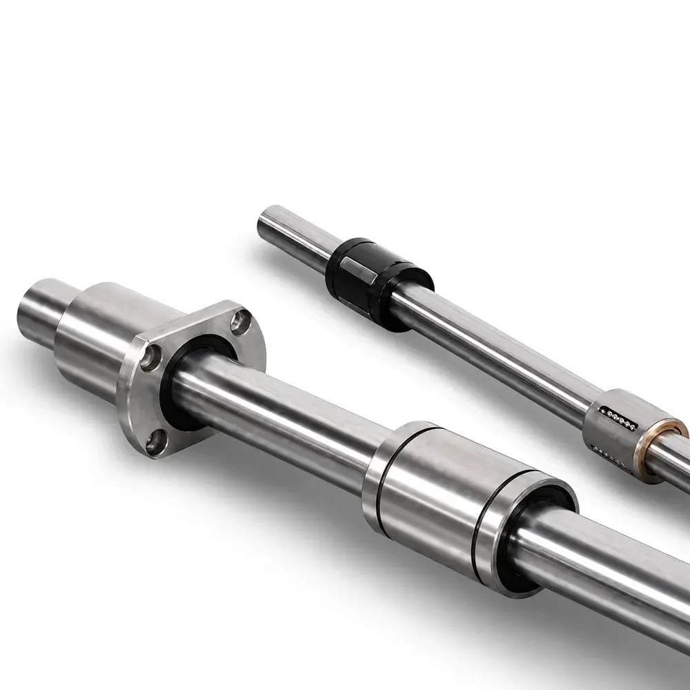 Round-shaft (cylindrical) linear bearings
