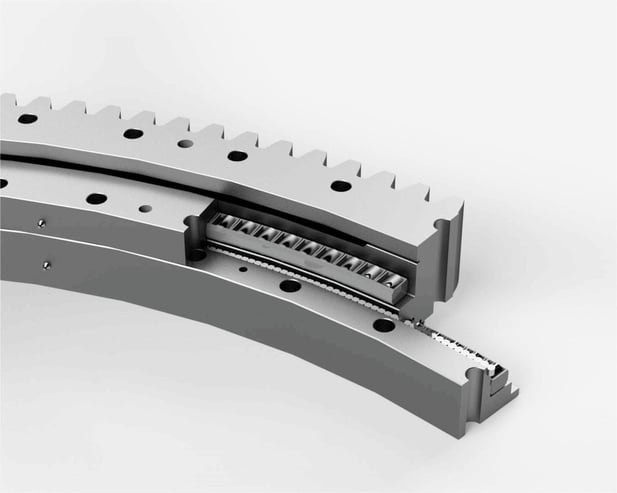 Three row cross roller slewing ring bearing