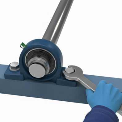 Tighten housing mounting bolts-2