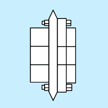 Cross-section diagram of Type D Sprockets