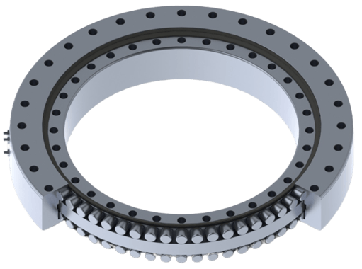 three row cross roller slewing ring bearing