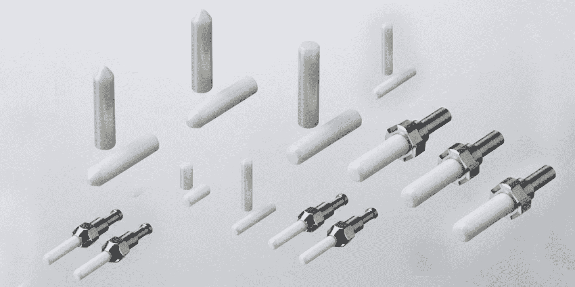 Ceramic ferrules/ sleeves, for fiber-optic communications