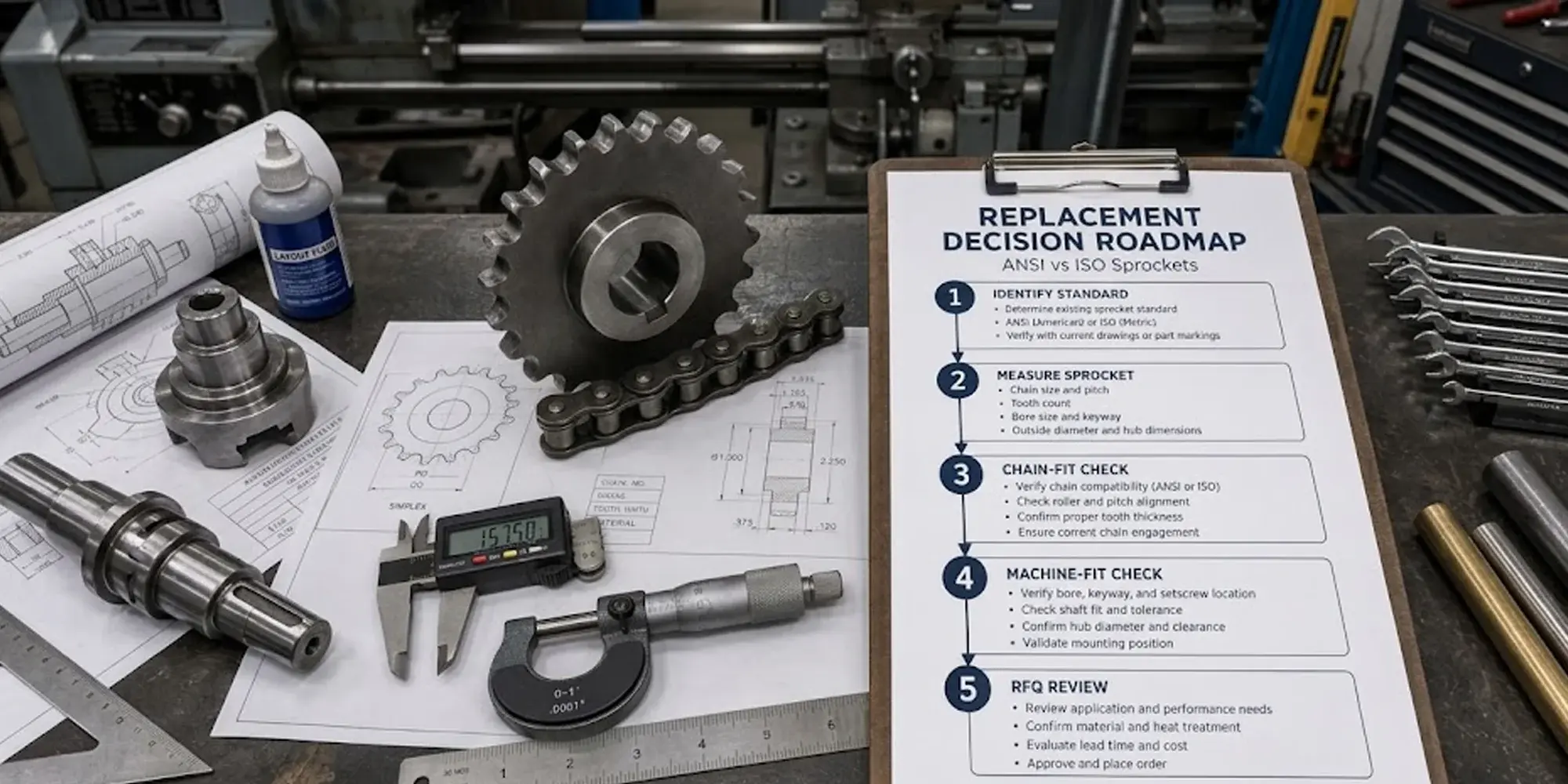 ANSI vs ISO Sprockets: A Replacement Guide for Industrial Buyers