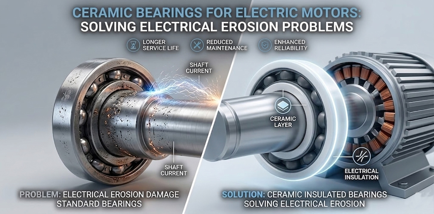 Rodamientos cerámicos para motores eléctricos: solución a los problemas de erosión eléctrica