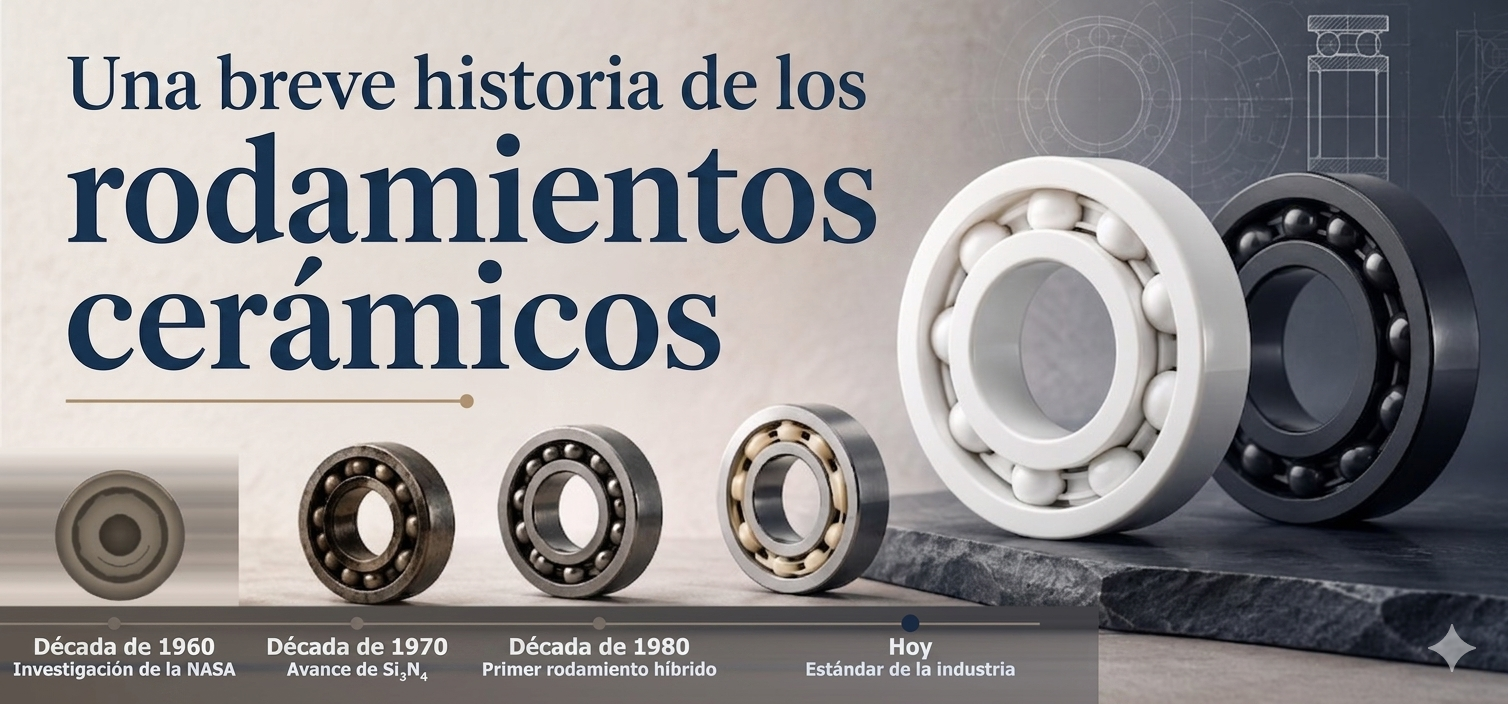 Breve historia de los cojinetes cerámicos: de la curiosidad de laboratorio al estándar industrial