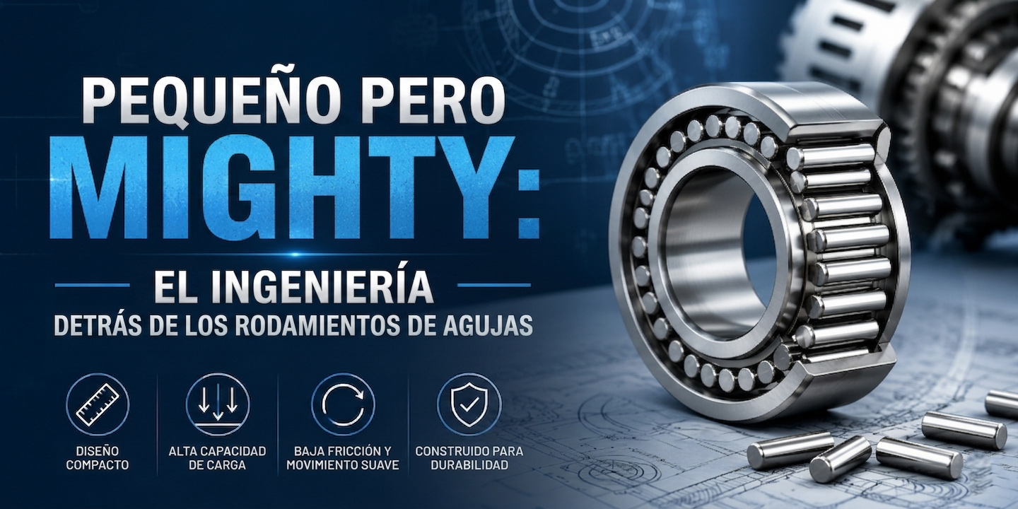 Pequeños pero potentes: la ingeniería que hay detrás de los rodamientos de agujas