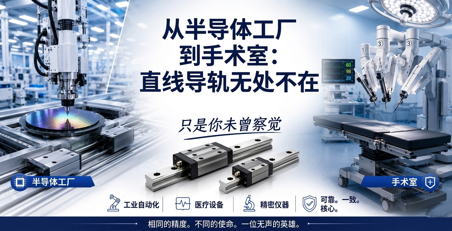 从半导体工厂到手术室：线性导轨无处不在，只是你未曾察觉