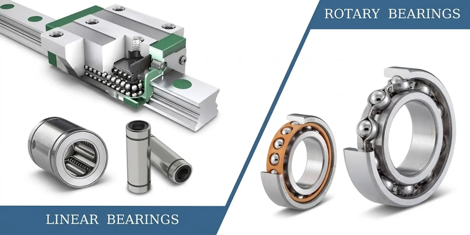 Linear Bearings vs Rotary Bearings — Key Differences Explained