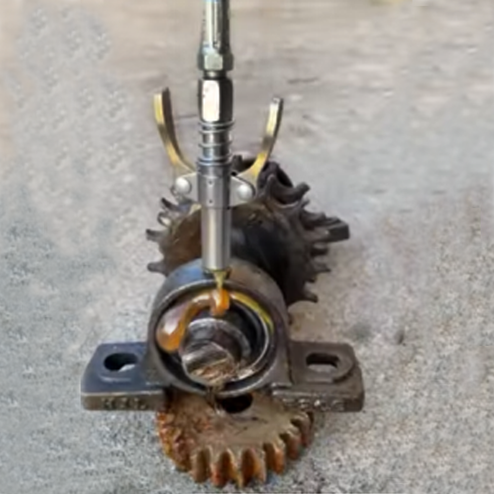 Manual greasing pillow block bearing
