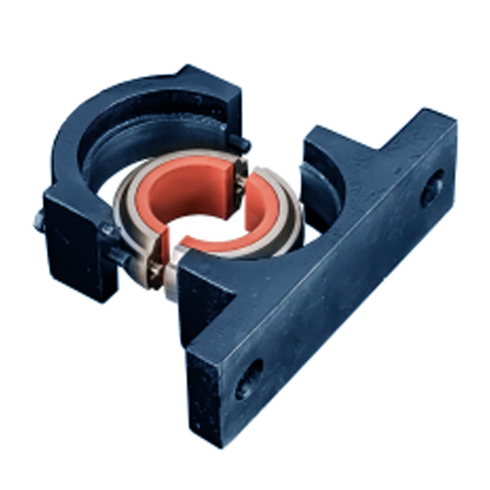 Split pillow block bearing