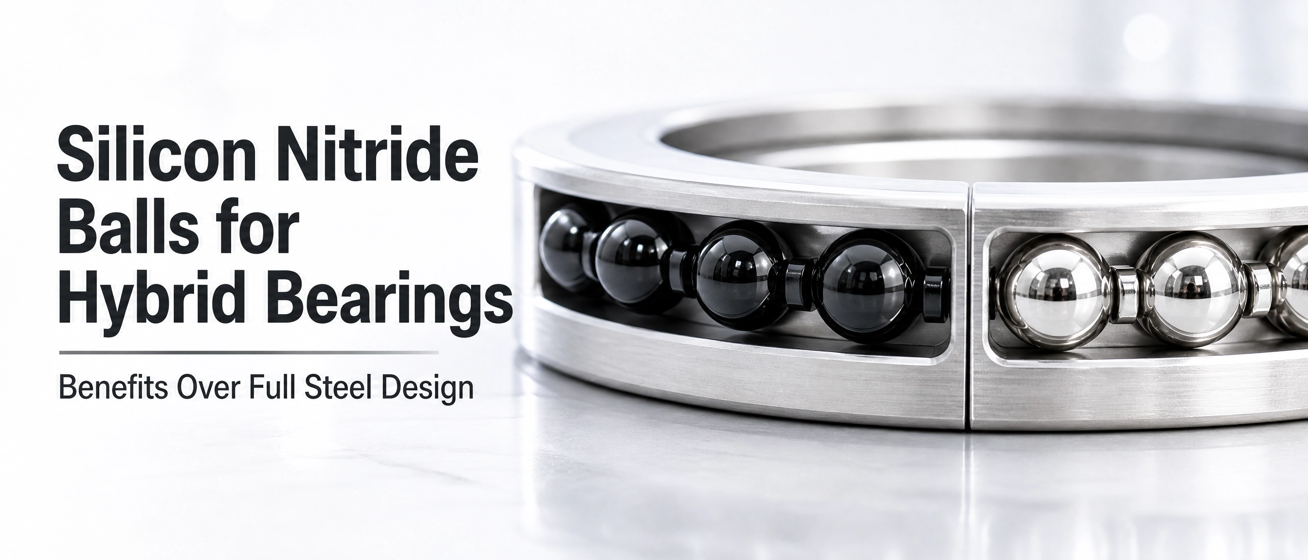 Silicon Nitride Balls for Hybrid Bearings: Benefits Over Full Steel Design
